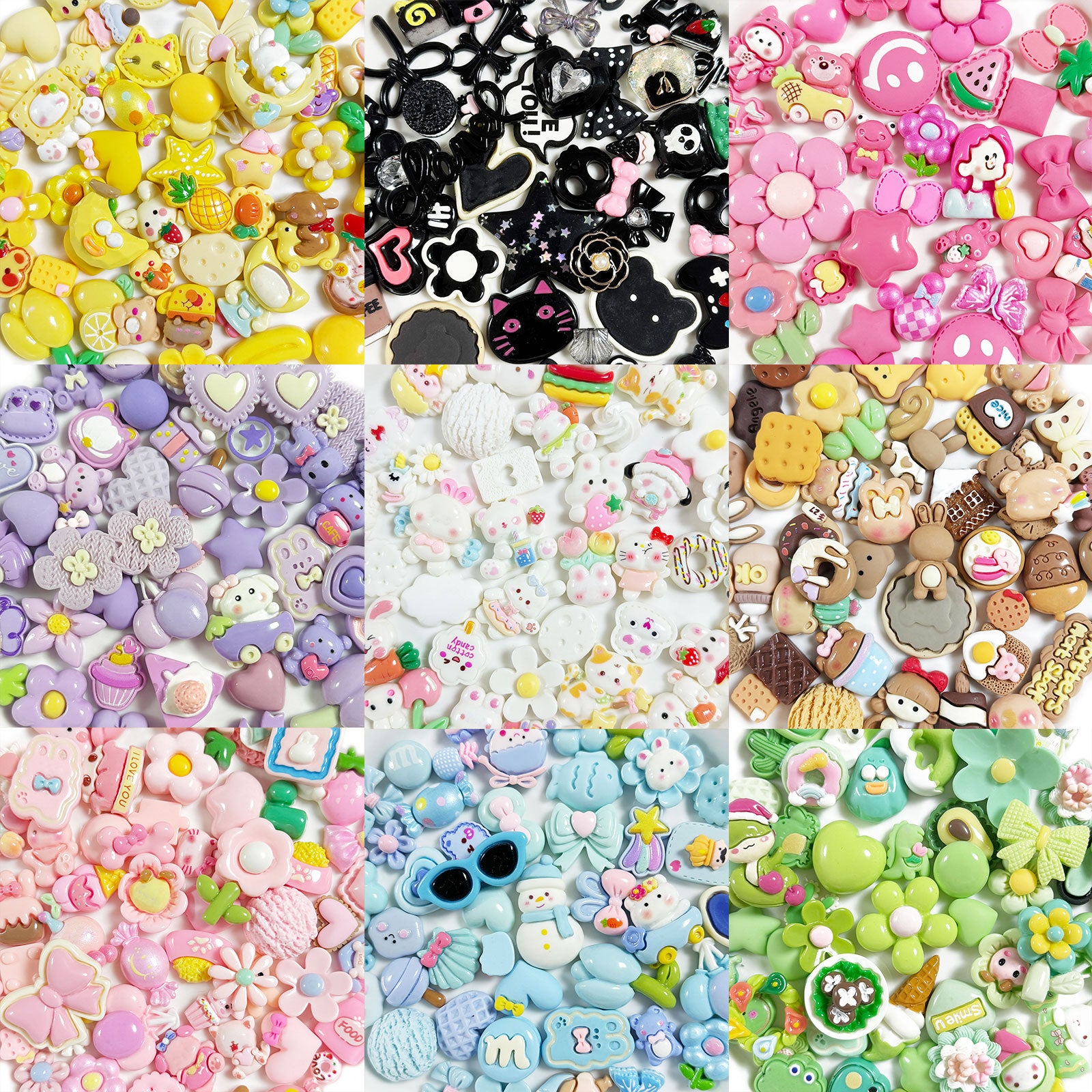 Flache Rückseite Charms